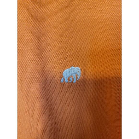 Banana Republic Yellow Knit High Low Short Sleeve Men's Polo Shirt Size M - Picture 3 of 4